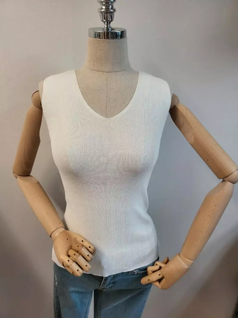 To U - Korean Women Fashion - #momslook - Pure V Sleeveless - 4