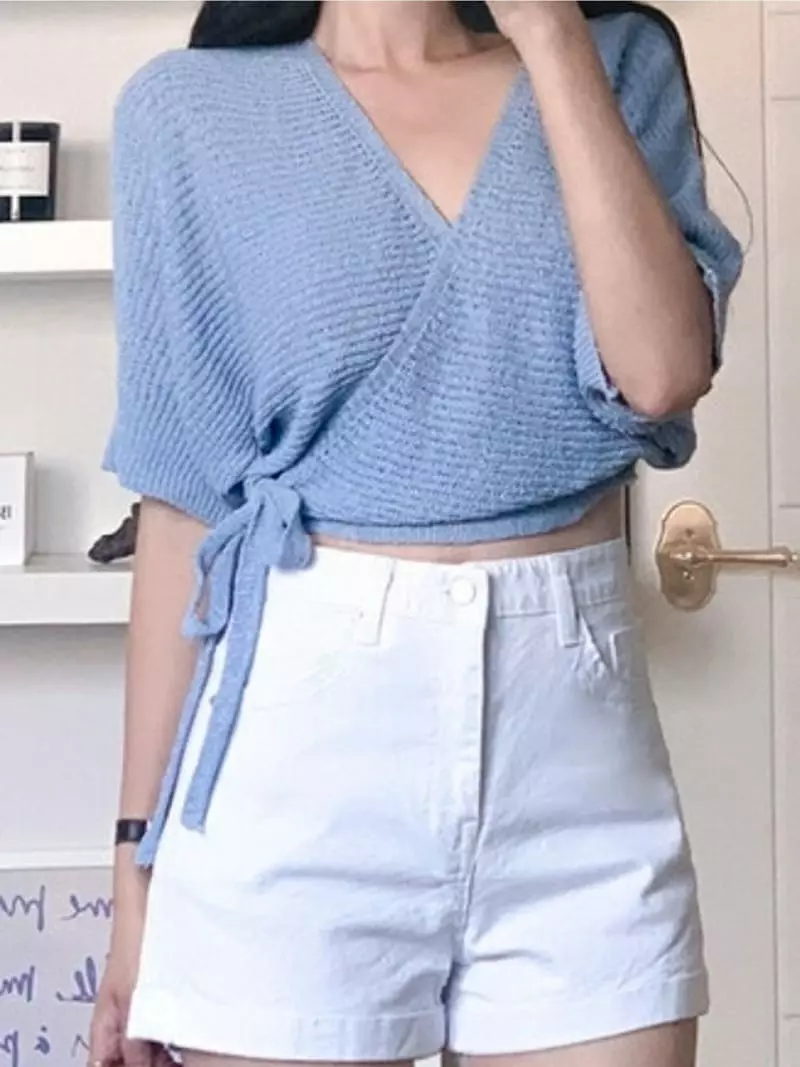 To U - Korean Women Fashion - #womensfashion - Wonder Wrap Knit Tee