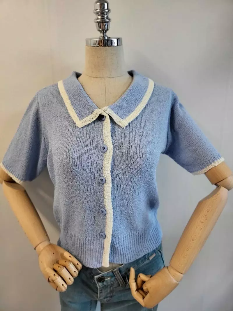 To U - Korean Women Fashion - #womensfashion - Sailor Cardigan - 2
