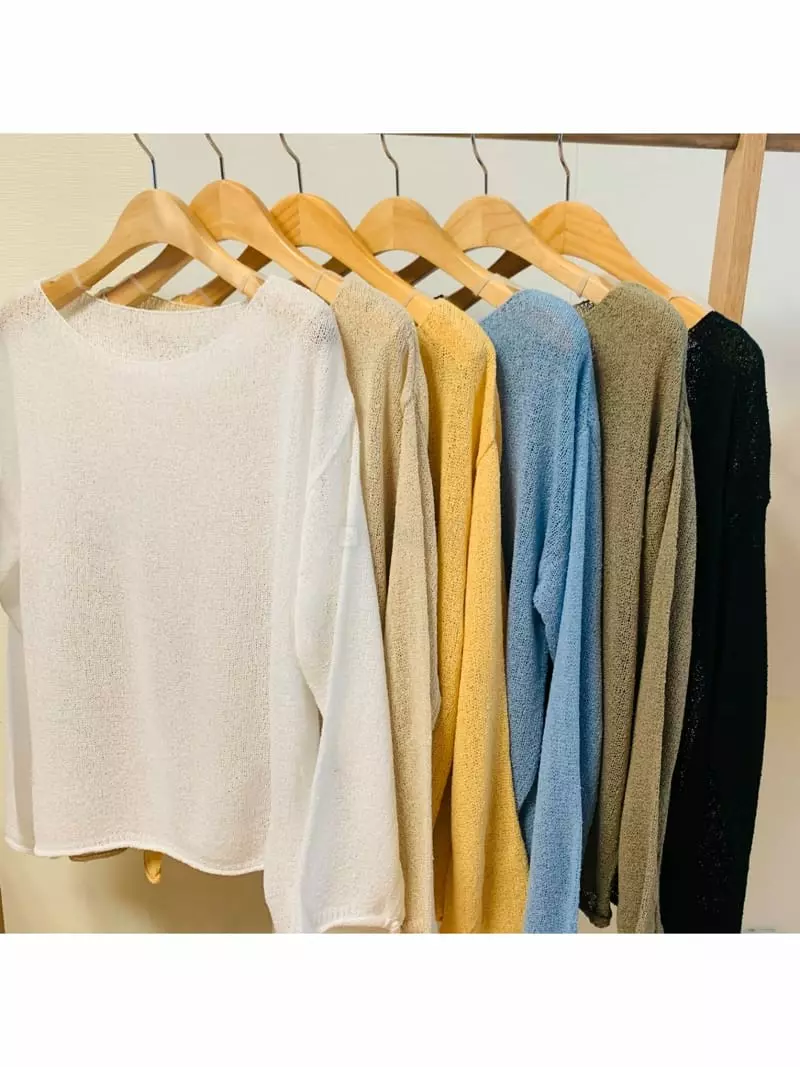 To U - Korean Women Fashion - #momslook - Minja Knit Tee - 4