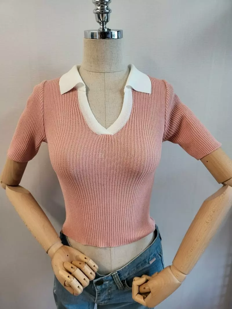 To U - Korean Women Fashion - #womensfashion - Muse Collar Tee - 3