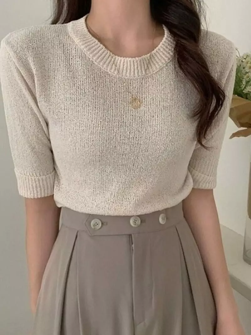 To U - Korean Women Fashion - #womensfashion - Mood Knit Tee - 2