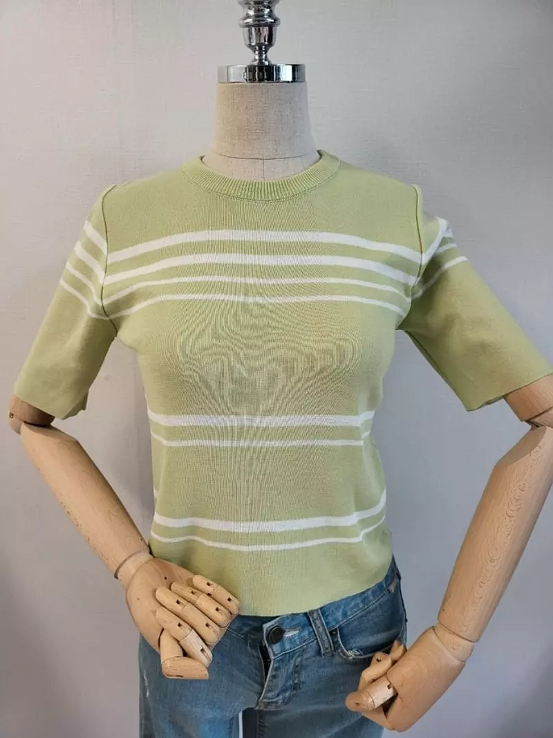 To U - Korean Women Fashion - #womensfashion - Momo Stripes Knit Tee - 3