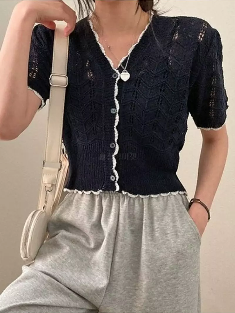 To U - Korean Women Fashion - #womensfashion - Flower Cardigan