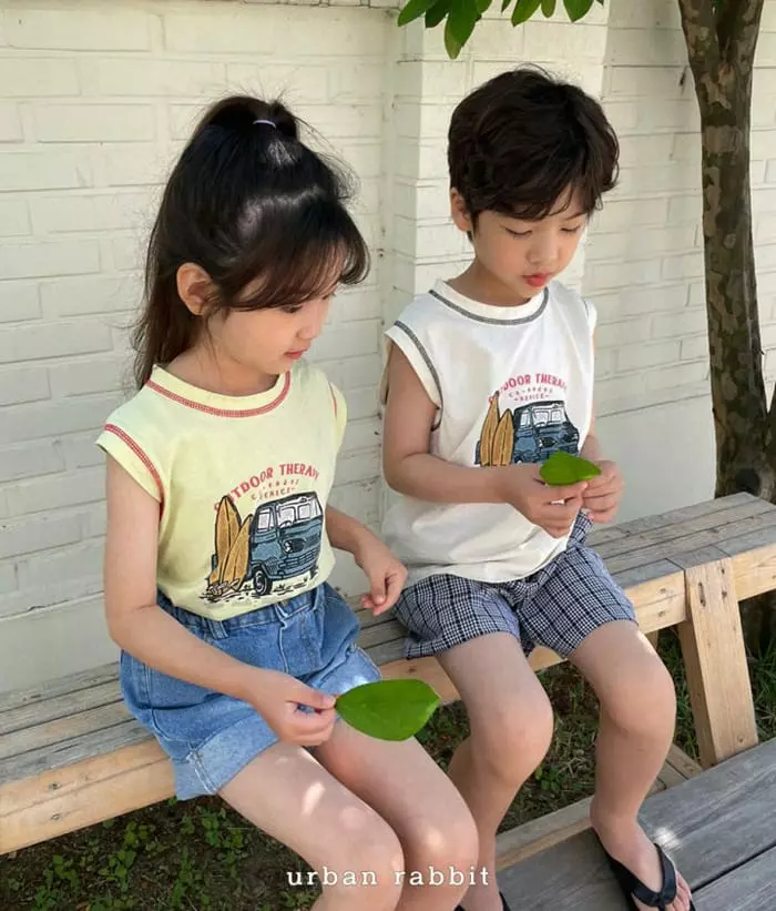 Urban Rabbit - Korean Children Fashion - #Kfashion4kids - Out Door Sleeveless Tee - 5