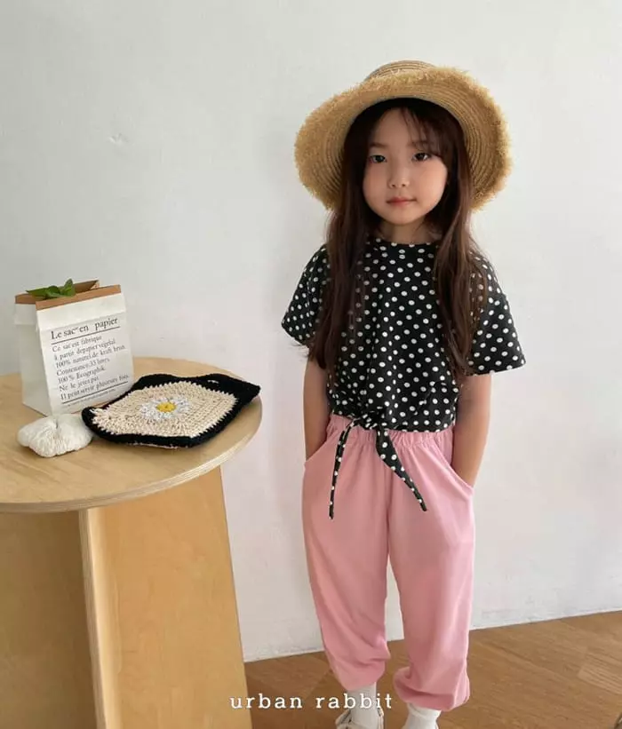 Urban Rabbit - Korean Children Fashion - #childofig - Dot Slit Tee - 8