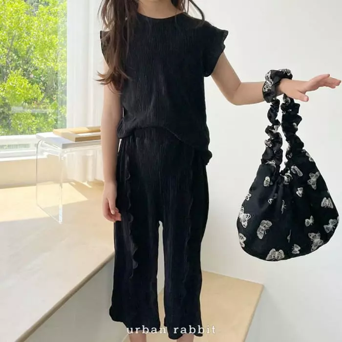 Urban Rabbit - Korean Children Fashion - #childofig - Wave Pleats Top Bottom Set - 7