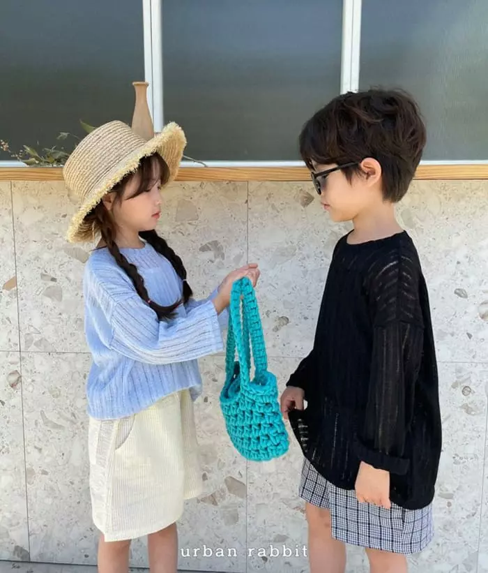 Urban Rabbit - Korean Children Fashion - #childofig - Loose Fit Linen Tee