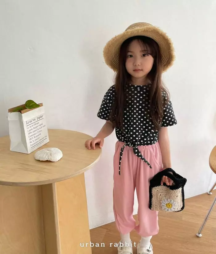 Urban Rabbit - Korean Children Fashion - #childrensboutique - Dot Slit Tee - 9