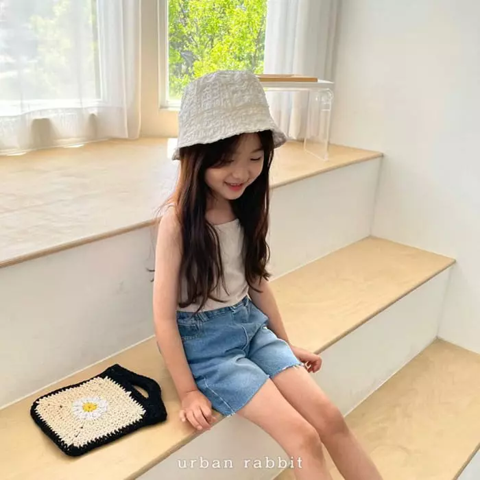 Urban Rabbit - Korean Children Fashion - #designkidswear - Inner Sleeveless Ivory Beige Black Set - 2