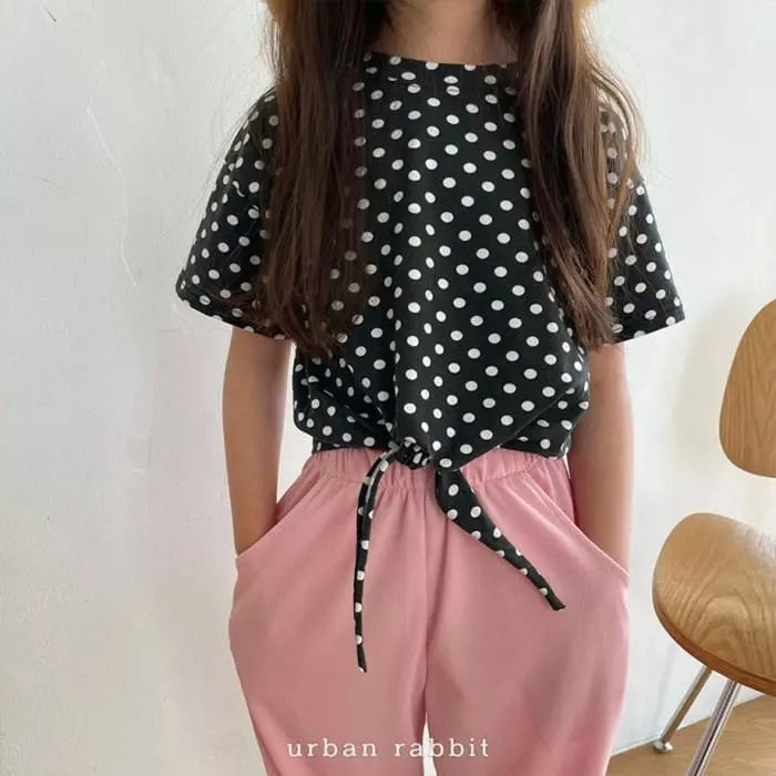 Urban Rabbit - Korean Children Fashion - #discoveringself - Dot Slit Tee - 11