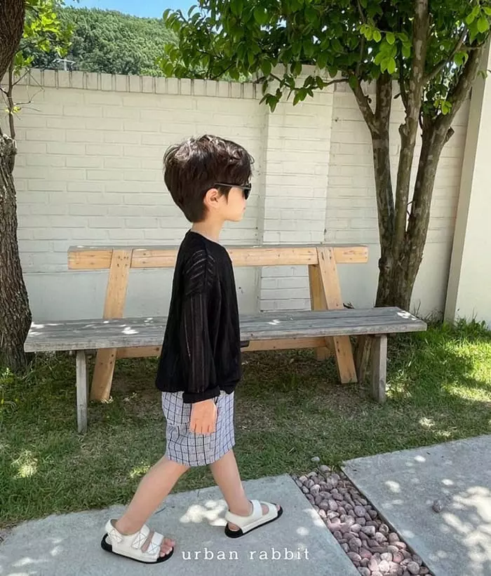 Urban Rabbit - Korean Children Fashion - #designkidswear - Loose Fit Linen Tee - 4