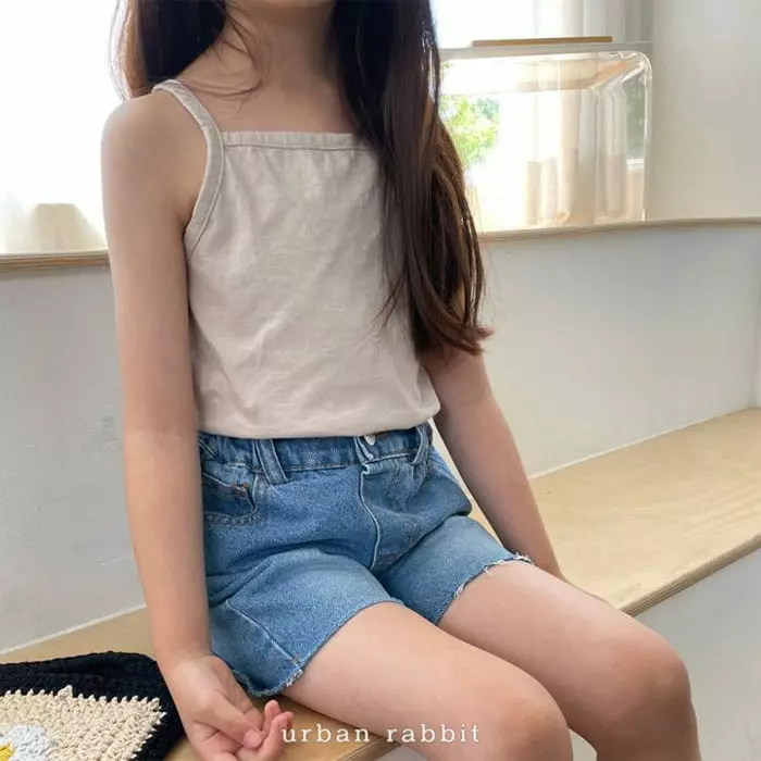 Urban Rabbit - Korean Children Fashion - #discoveringself - Inner Sleeveless Ivory Beige Black Set - 3