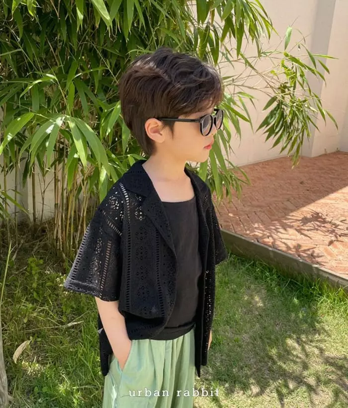 Urban Rabbit - Korean Children Fashion - #kidsstore - Inner Sleeveless Ivory Beige Black Set - 6