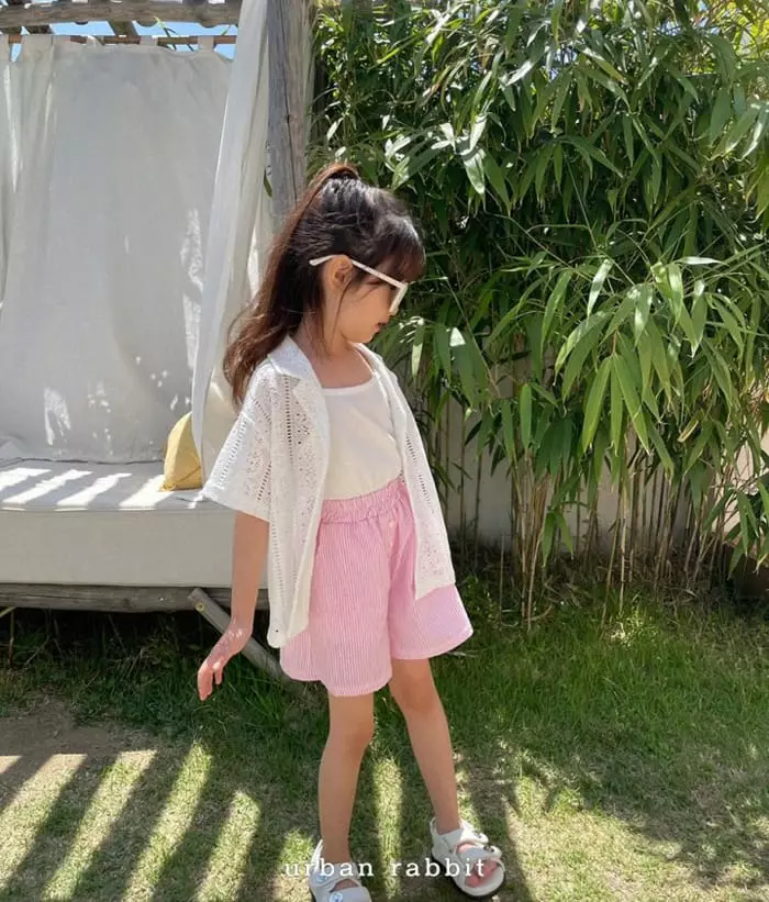 Urban Rabbit - Korean Children Fashion - #kidzfashiontrend - Inner Sleeveless Ivory Beige Black Set - 7