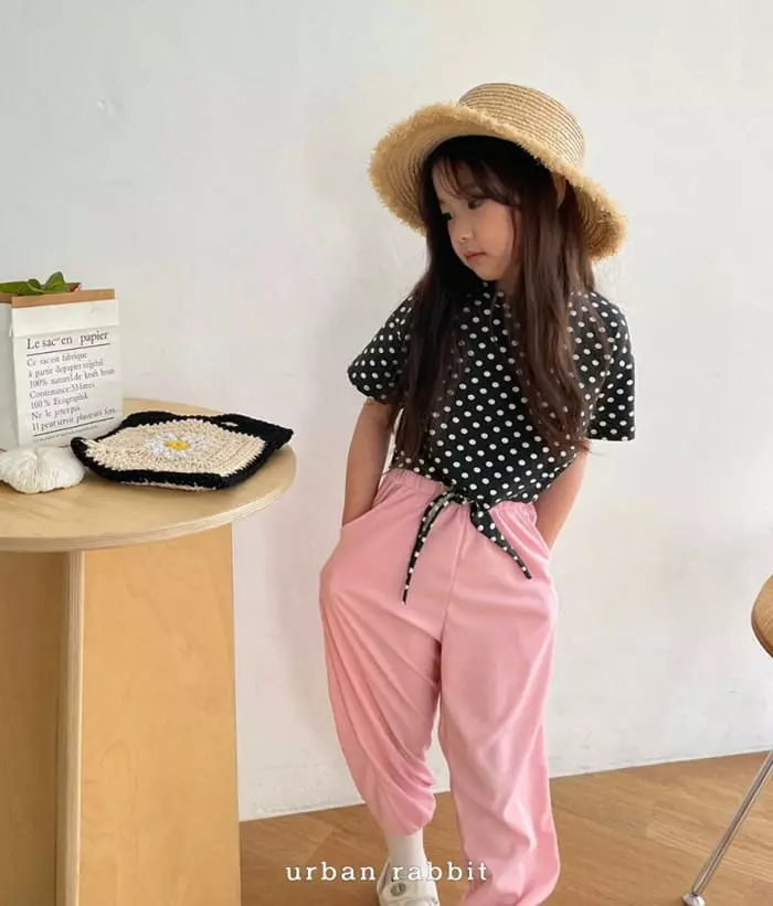 Urban Rabbit - Korean Children Fashion - #stylishchildhood - Dot Slit Tee - 7