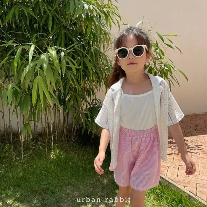 Urban Rabbit - Korean Children Fashion - #todddlerfashion - Stripes Shorts - 3