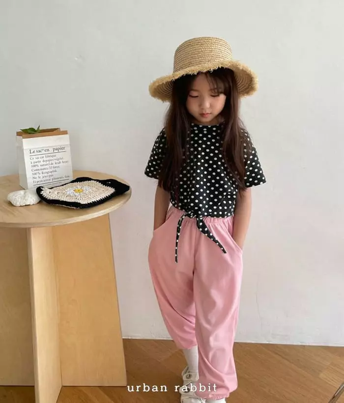 Urban Rabbit - Korean Children Fashion - #toddlerclothing - Dot Slit Tee - 6
