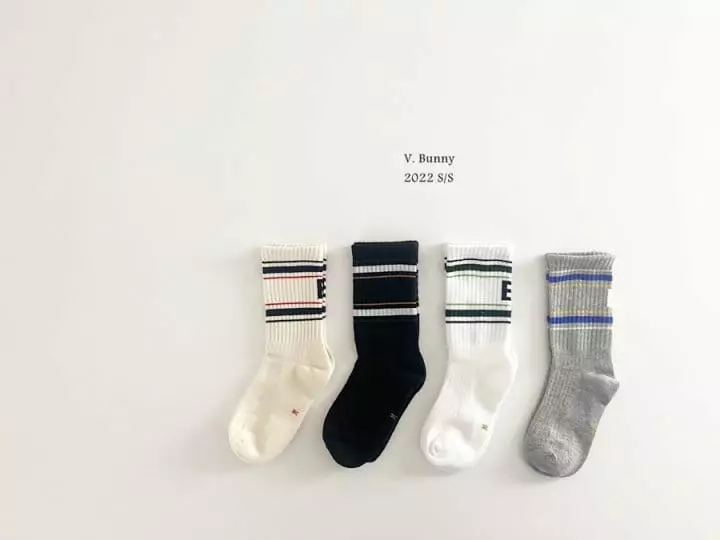 V Bunny - Korean Children Fashion - #Kfashion4kids - B Socks Set - 7