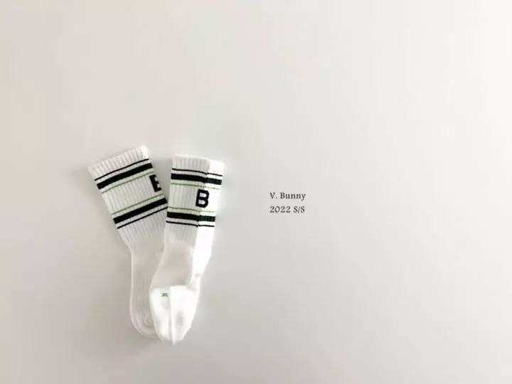 V Bunny - Korean Children Fashion - #designkidswear - B Socks Set
