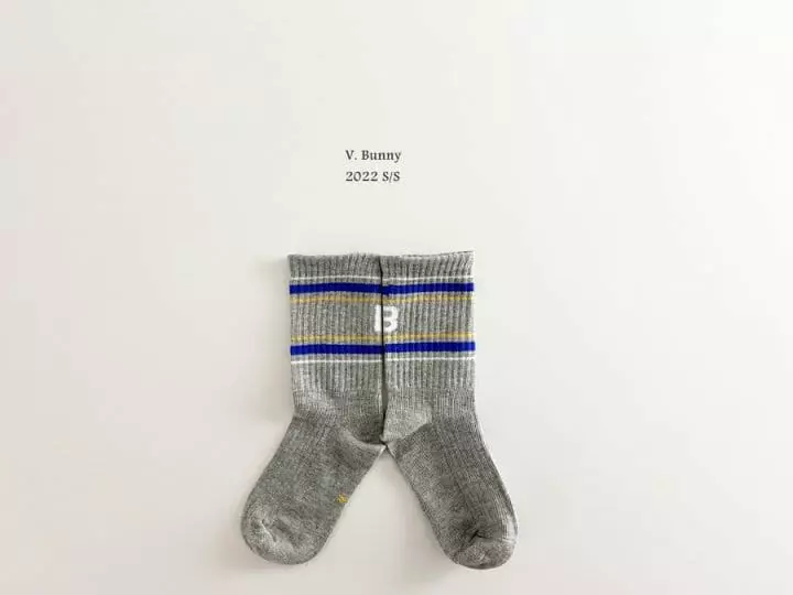 V Bunny - Korean Children Fashion - #fashionkids - B Socks Set - 3