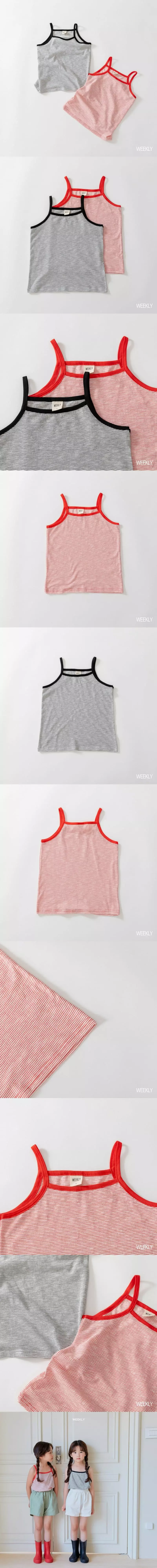 Weekly - Korean Children Fashion - #minifashionista - Color Stripes Sleeveless