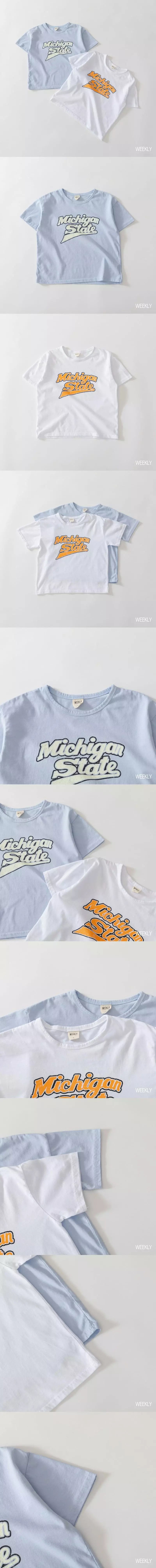 Weekly - Korean Children Fashion - #prettylittlegirls - Michigan Tee