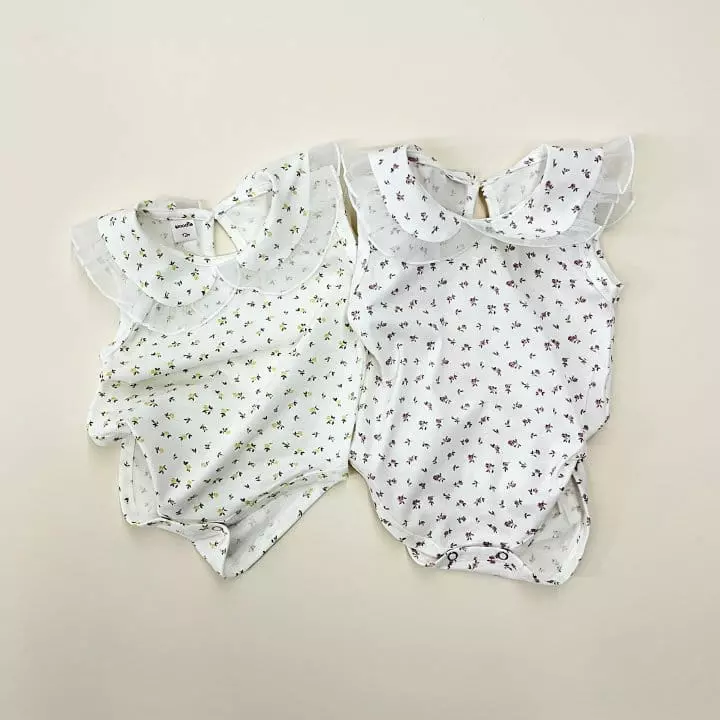 Woodie - Korean Baby Fashion - #smilingbaby - Rose Bodysuit - 2
