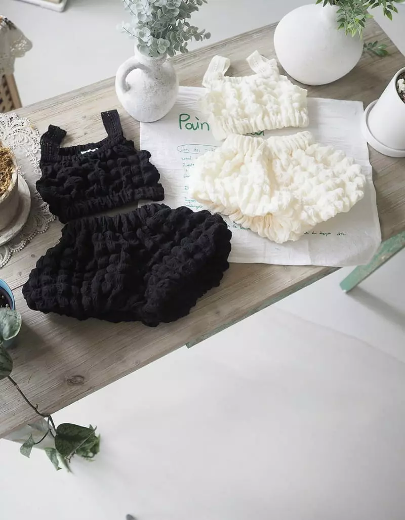 Zan Clover - Korean Children Fashion - #discoveringself - Pop It Top Bottom Set