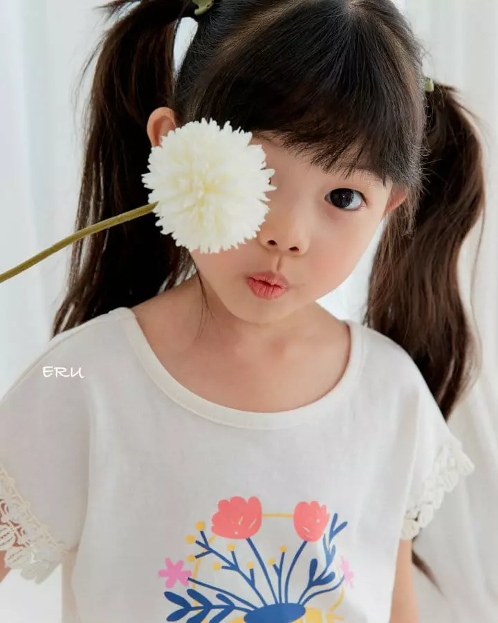 e.ru - Korean Children Fashion - #kidsstore - Flower Tee - 3
