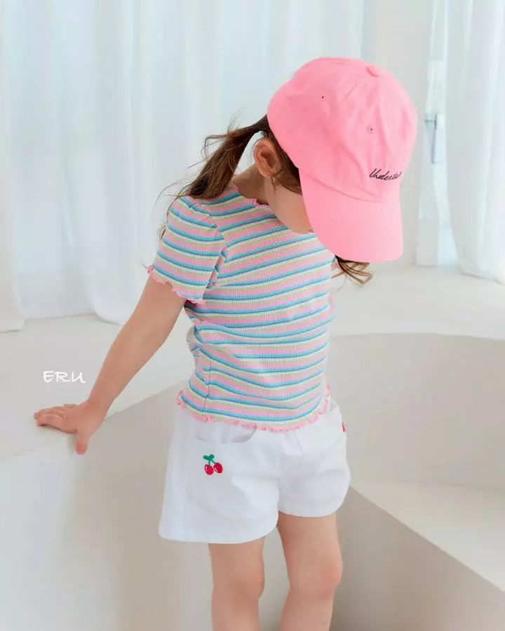 e.ru - Korean Children Fashion - #todddlerfashion - Cherry Span Shorts - 2
