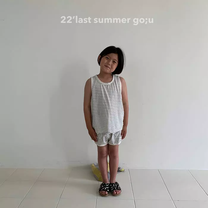 go;u - Korean Children Fashion - #designkidswear - Play Ground Top Bottom Set - 8