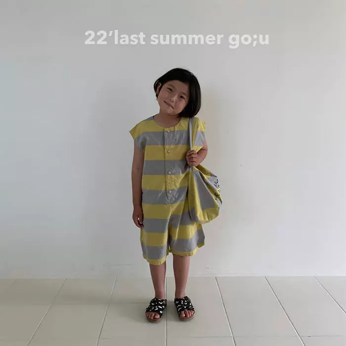 go;u - Korean Children Fashion - #toddlerclothing - Vacance Overalls - 10