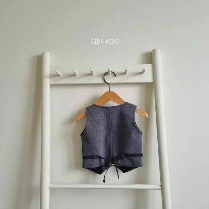 Aida - Korean Children Fashion - #Kfashion4kids - Glen Check Vest - 8