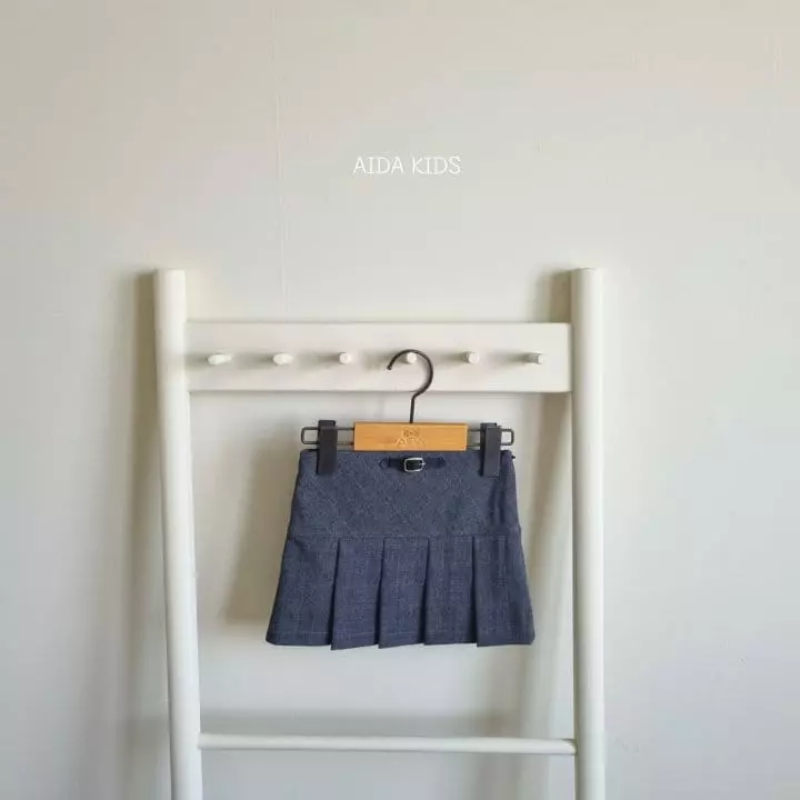 Aida - Korean Children Fashion - #Kfashion4kids - Glen Check Skirt - 3
