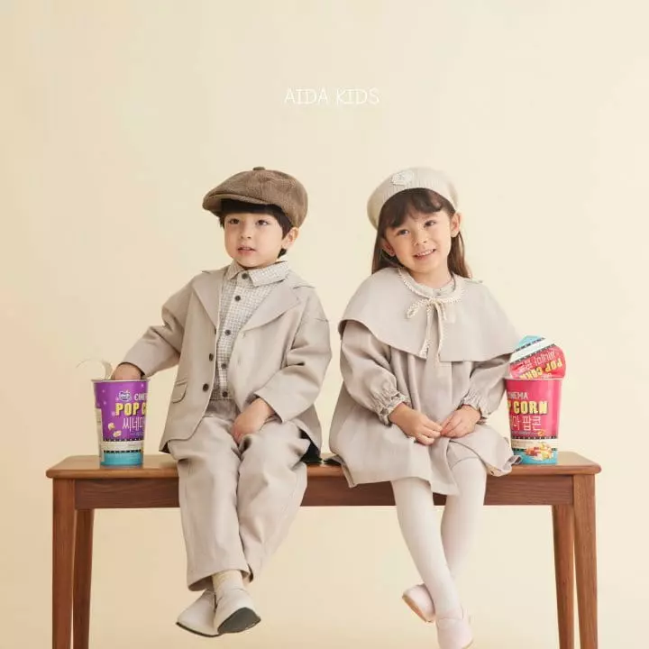 Aida - Korean Children Fashion - #Kfashion4kids - Cape Outer Coat - 5