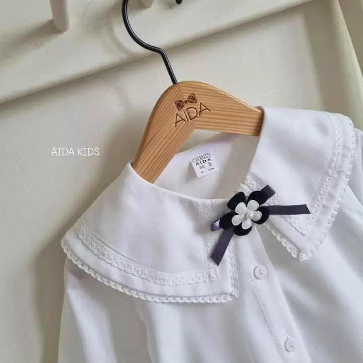 Aida - Korean Children Fashion - #childofig - Big Collar Blouse - 6
