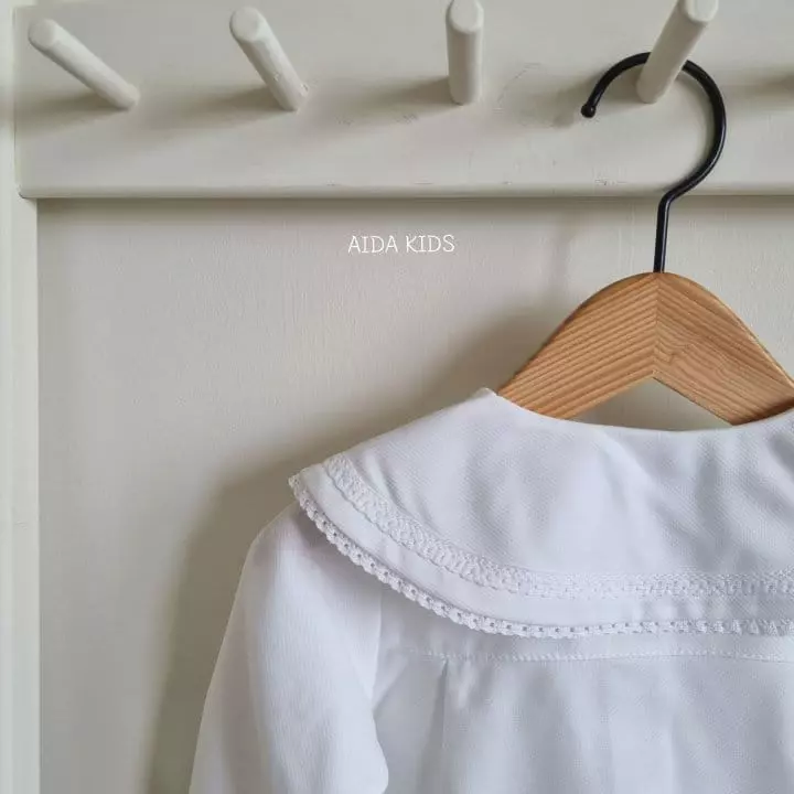 Aida - Korean Children Fashion - #childrensboutique - Big Collar Blouse - 8