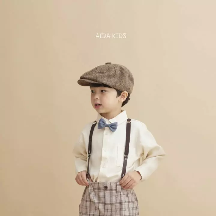 Aida - Korean Children Fashion - #designkidswear - Washing Cream Shirt