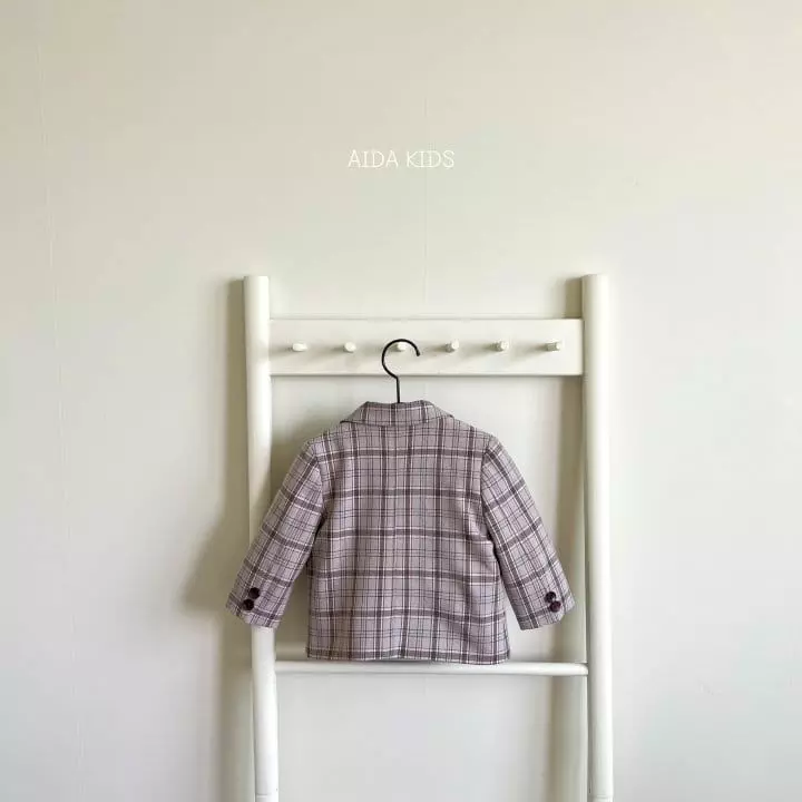 Aida - Korean Children Fashion - #discoveringself - Dandy Check Jacket - 7