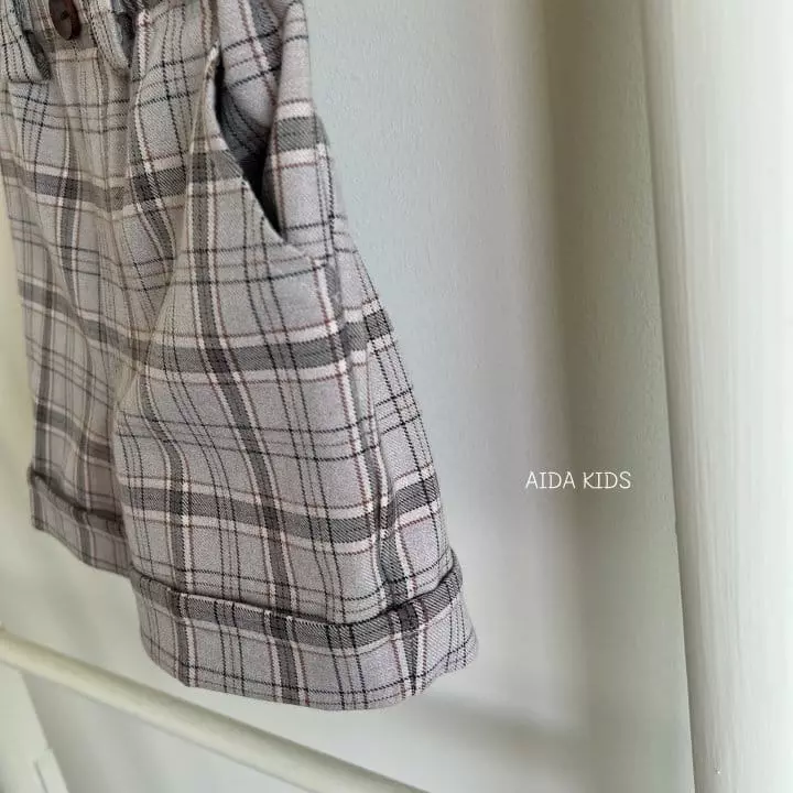 Aida - Korean Children Fashion - #discoveringself - Dandy Check Shorts - 6