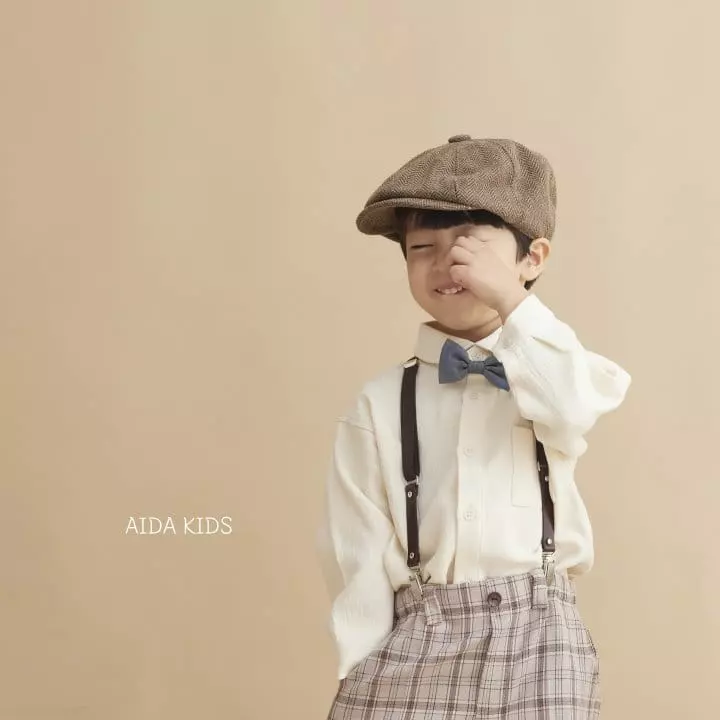 Aida - Korean Children Fashion - #discoveringself - Washing Cream Shirt - 2