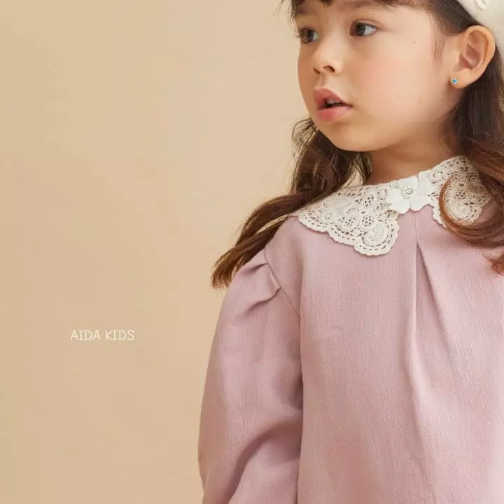 Aida - Korean Children Fashion - #designkidswear - Pearl Flower One-piece - 4