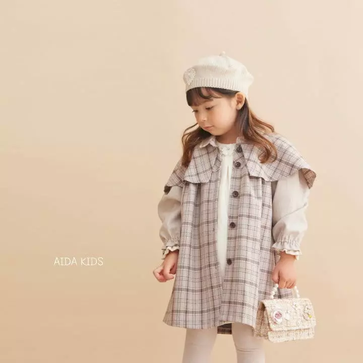 Aida - Korean Children Fashion - #discoveringself - Dandy Check Coat
