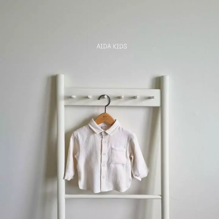 Aida - Korean Children Fashion - #fashionkids - Washing Cream Shirt - 3