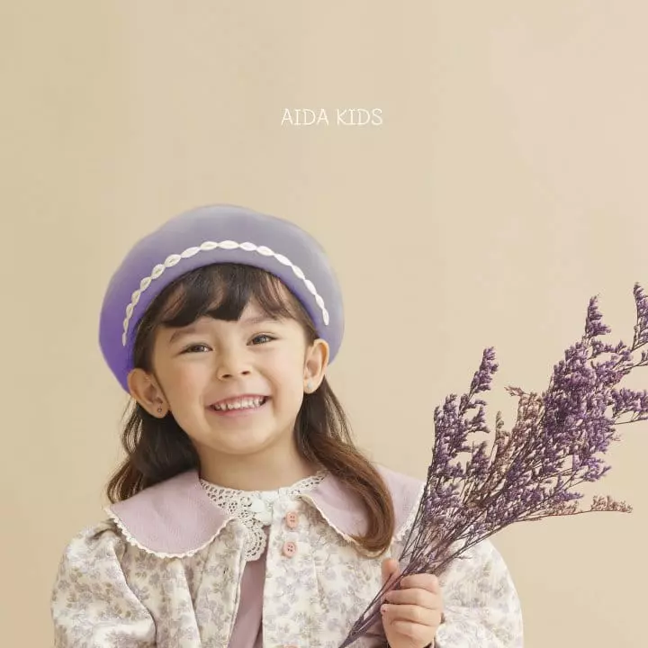 Aida - Korean Children Fashion - #discoveringself - Lace Beret Hat - 4