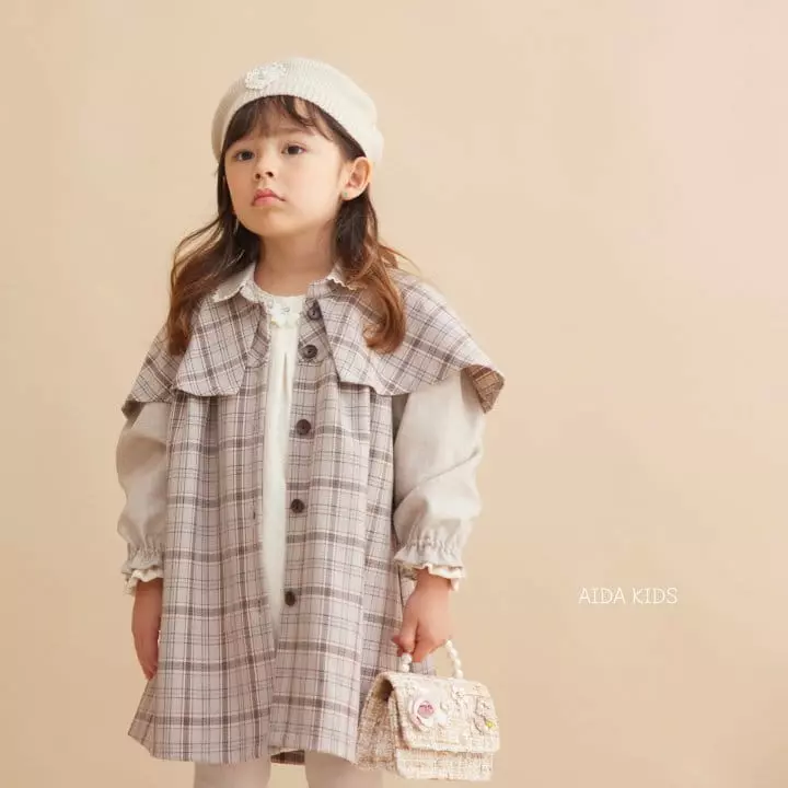 Aida - Korean Children Fashion - #fashionkids - Dandy Check Coat - 2