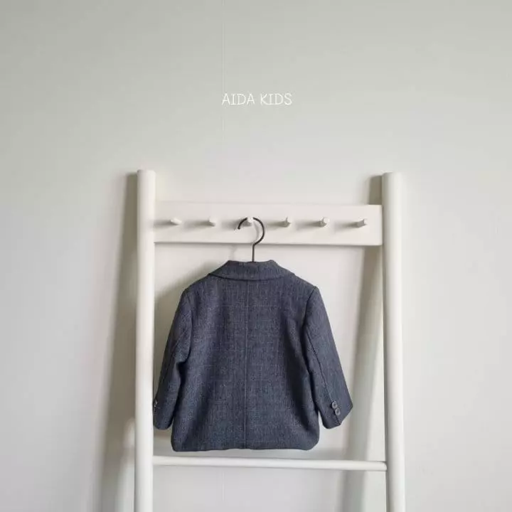 Aida - Korean Children Fashion - #kidsshorts - Glen Check Jacket - 6