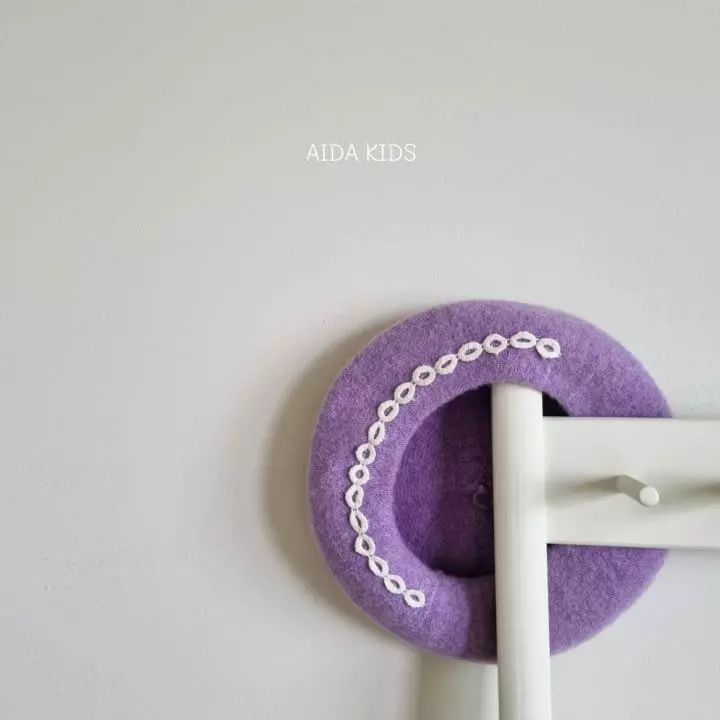 Aida - Korean Children Fashion - #kidsshorts - Lace Beret Hat - 5