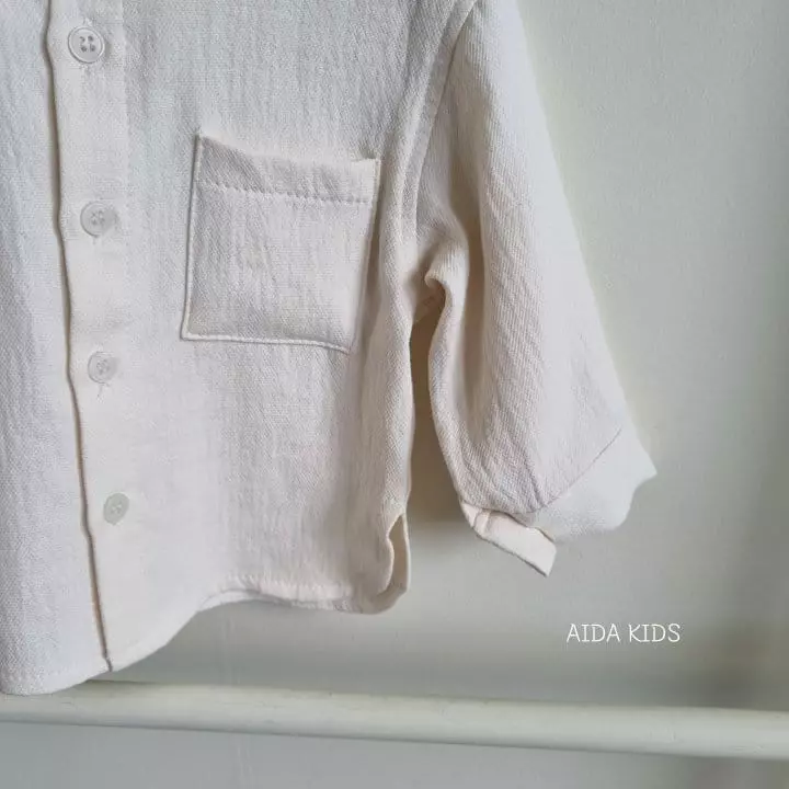 Aida - Korean Children Fashion - #kidsstore - Washing Cream Shirt - 5